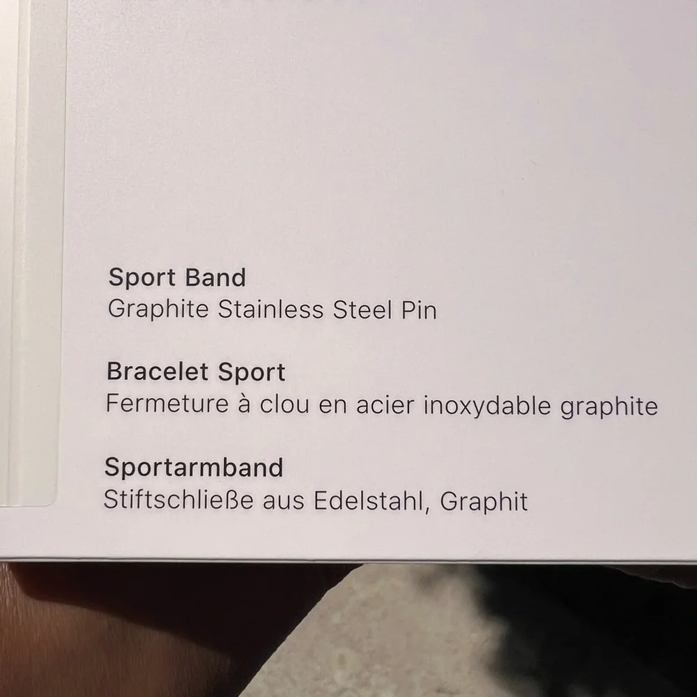 Midnight Apple Watch 8 series watchband.